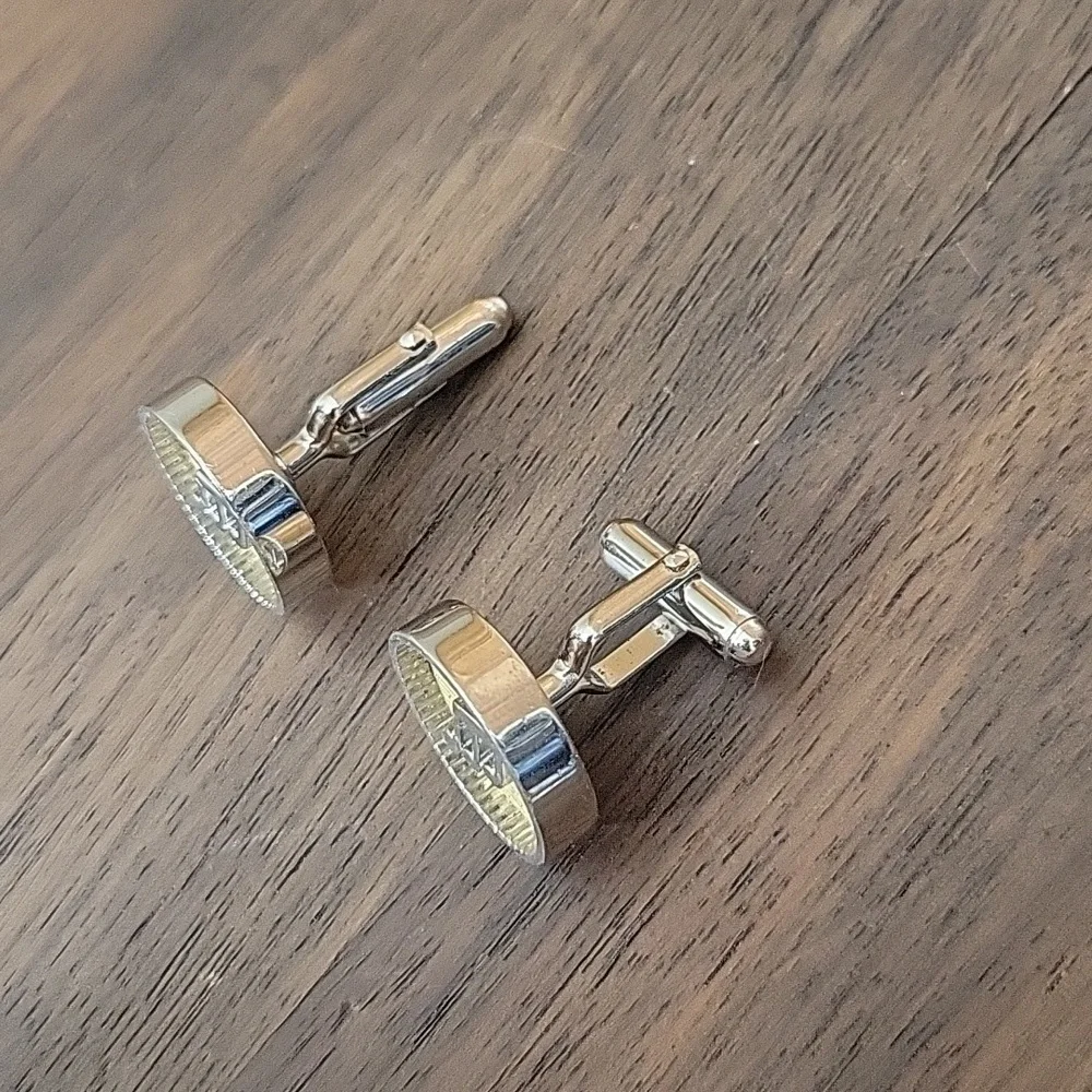 Anson Vintage Musical Notes Piano Keyboard Cufflinks Tie Clip Set
